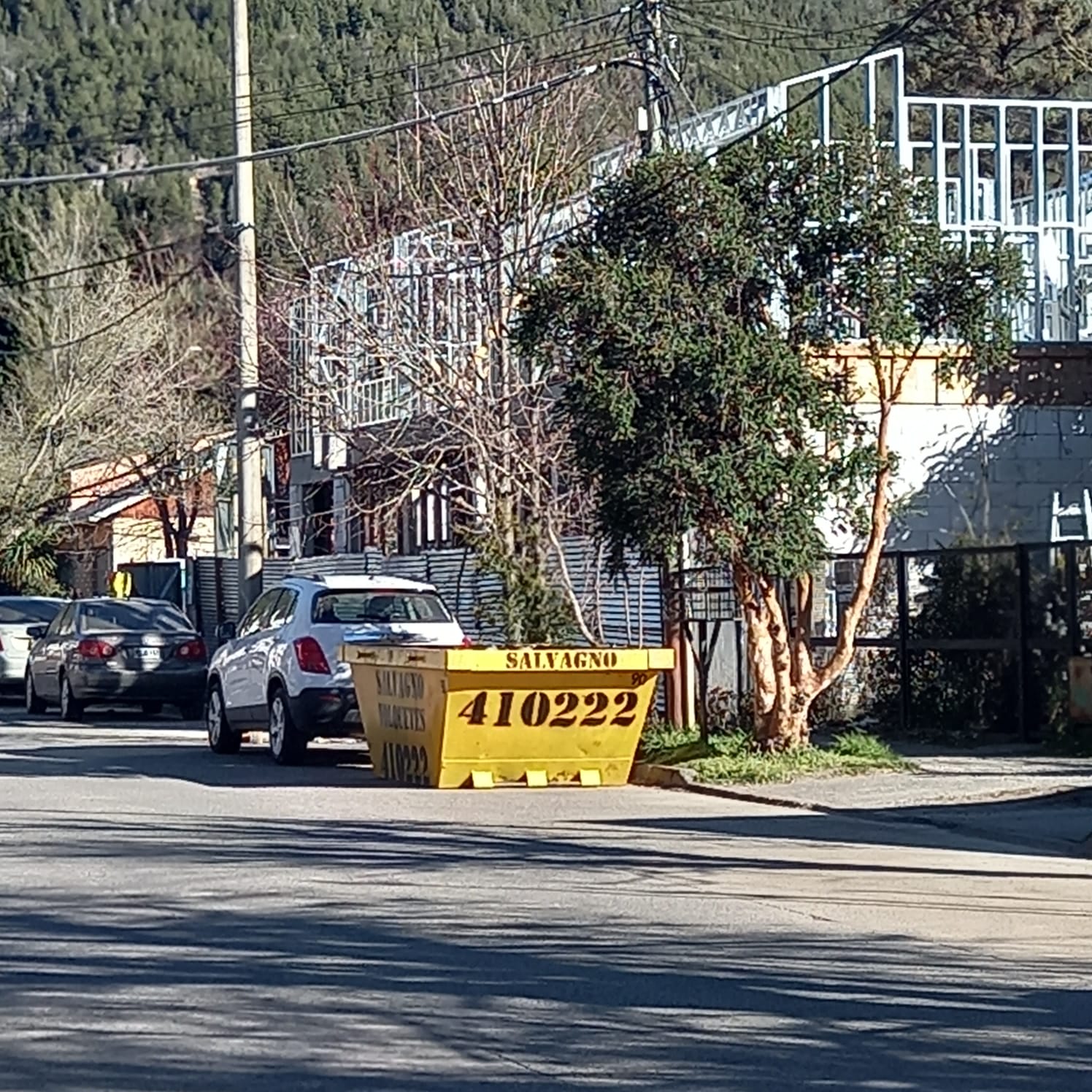 Volquete de Salvagno ubicado en una calle